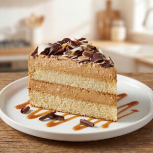 Dulce de Leche Cake Slice